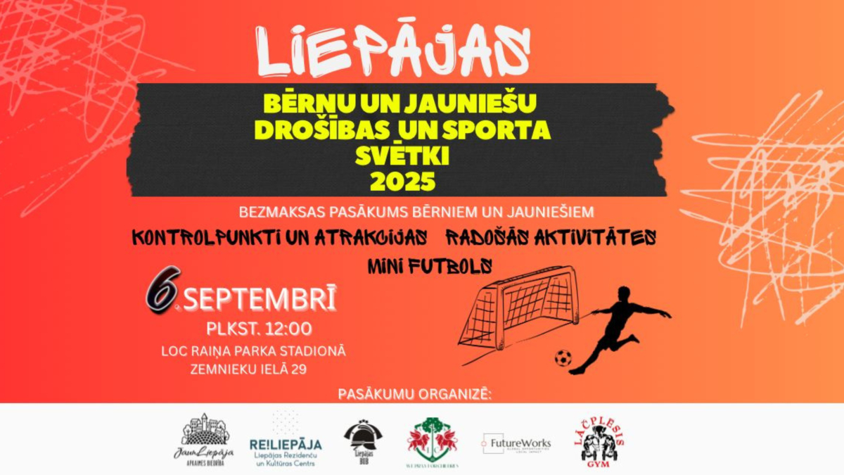 Liepājas Bērnu un Jauniešu drošības un sporta svētki 2025