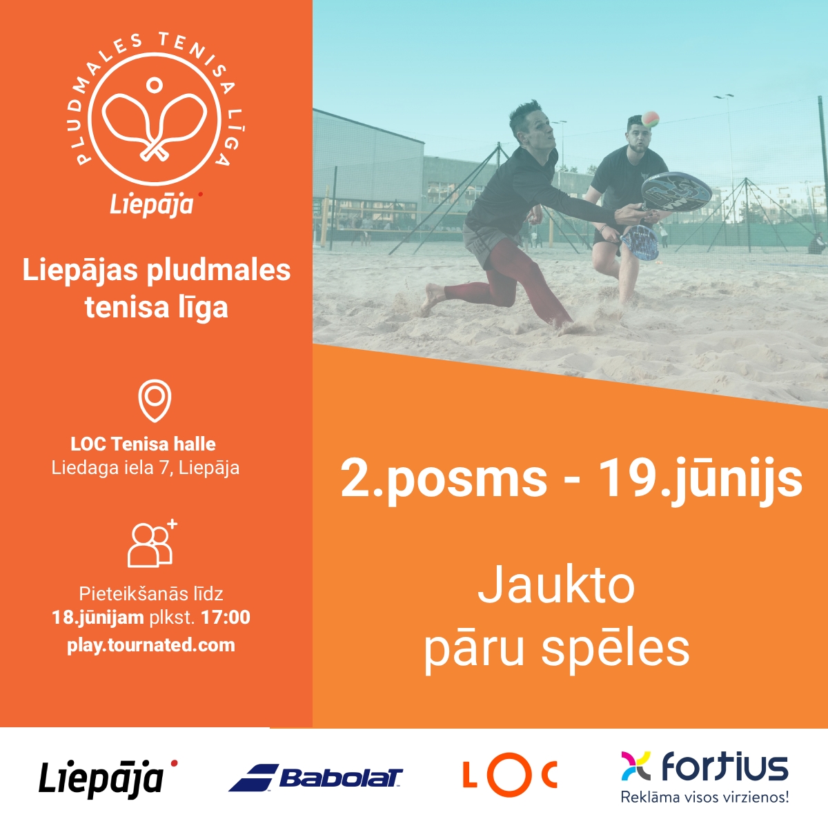 Liepājas pludmales tenisa līga - 2. posms