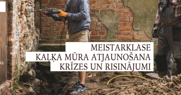 Kaļķa mūra atjaunošanas meistarklase