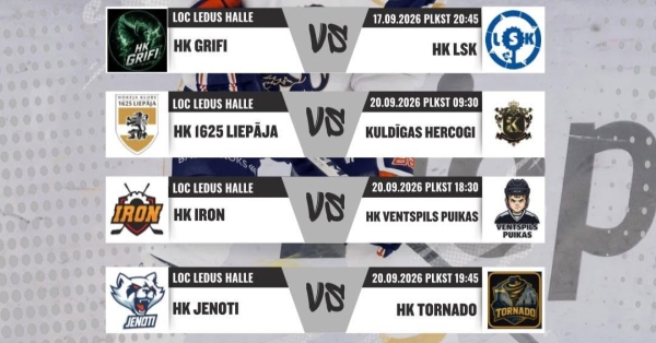 LHL 12.čempionāts (Livonijas hokeja līga) 1.kārta