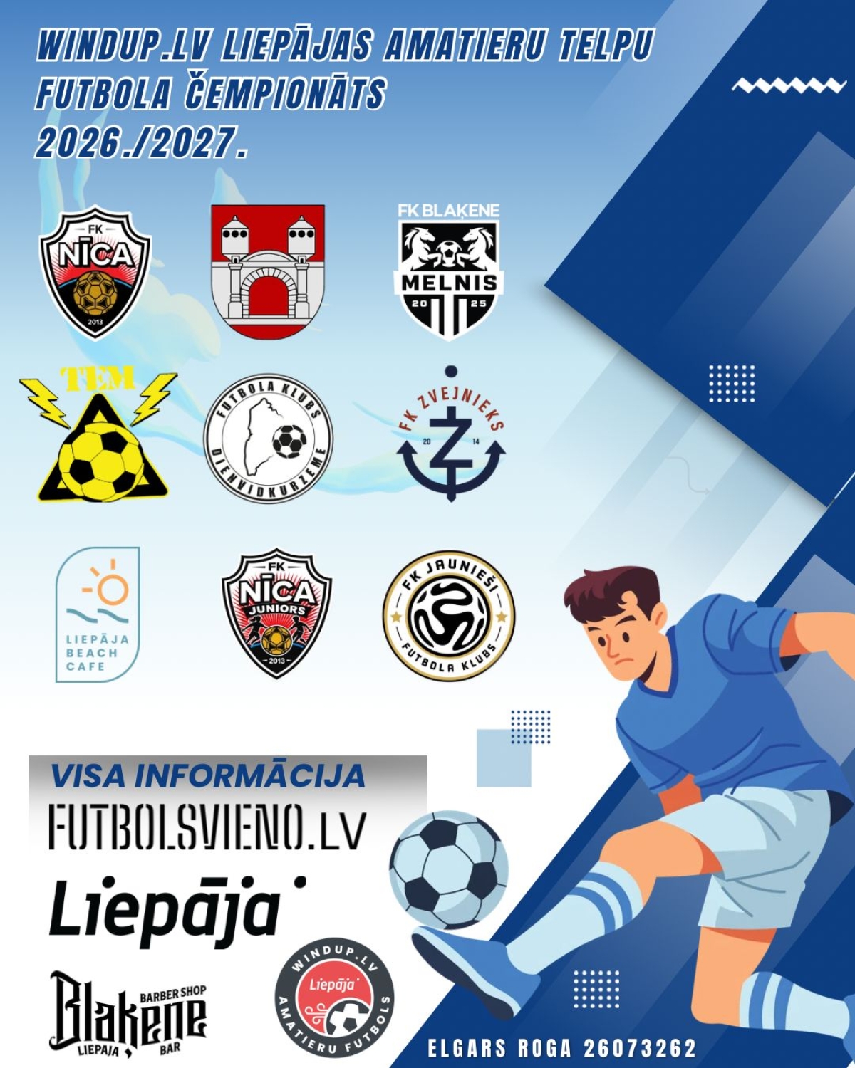 Windup.lv Liepājas amatieru telpu futbola čempionāts 26./27.